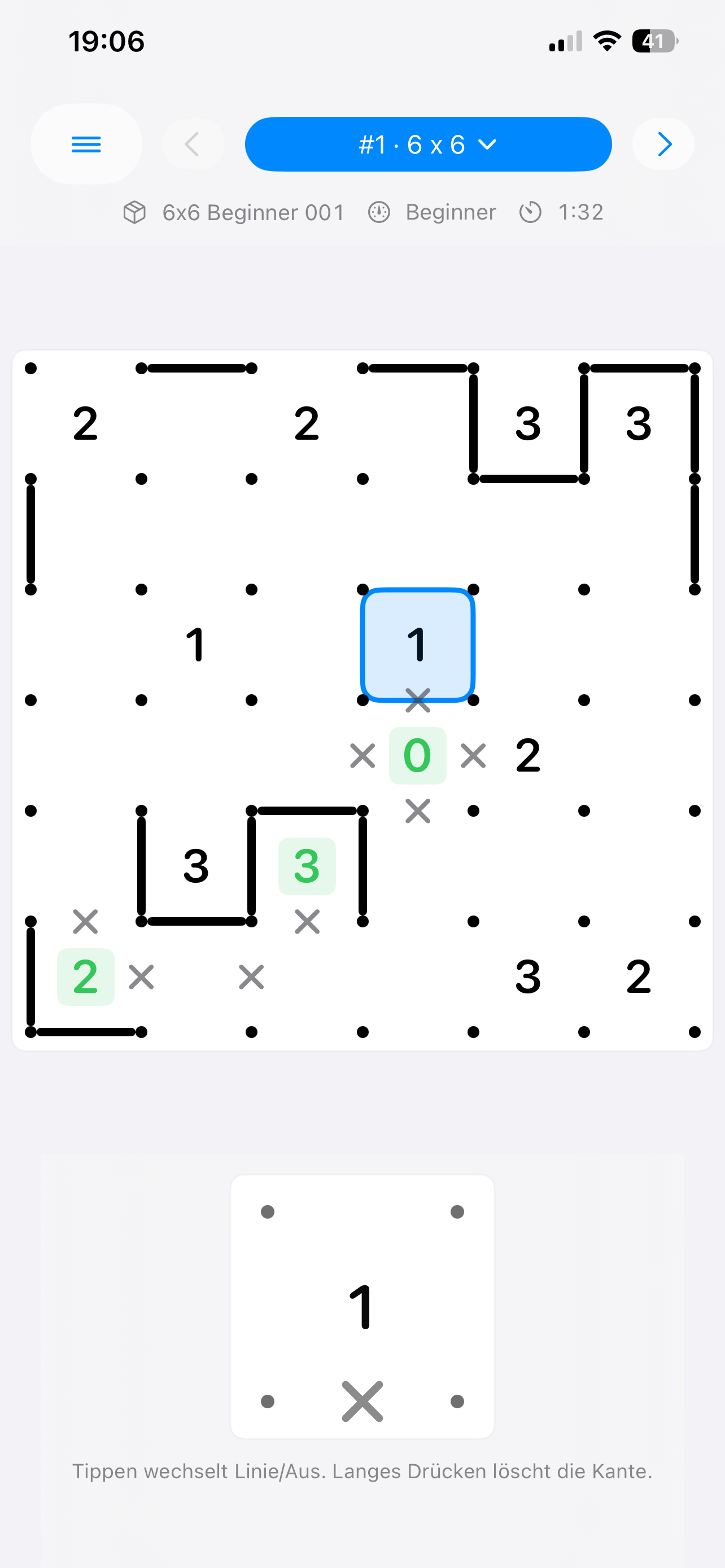 Suriza im Cursormodus auf dem iPhone